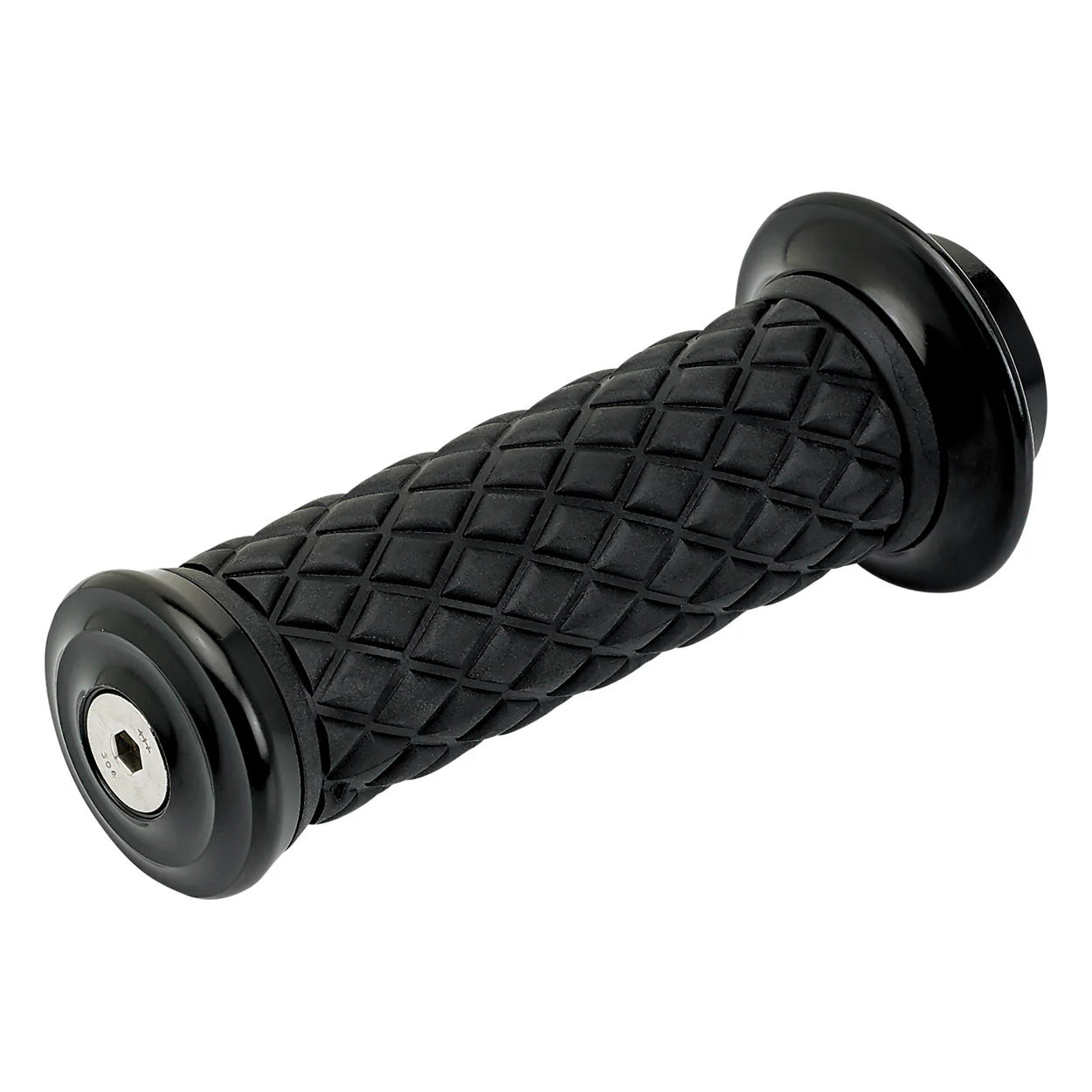 1" AlumiCore TBW Grips For H-D Bars With Internal Vibe Isolator on Clutch Side - Black Electroplate - Image 8
