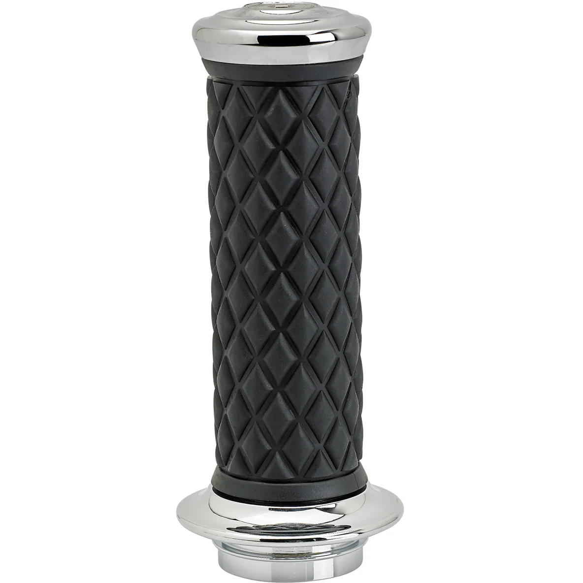 1" AlumiCore TBW Grips For H-D Bars With Internal Vibe Isolator on Clutch Side - Chrome - Image 3