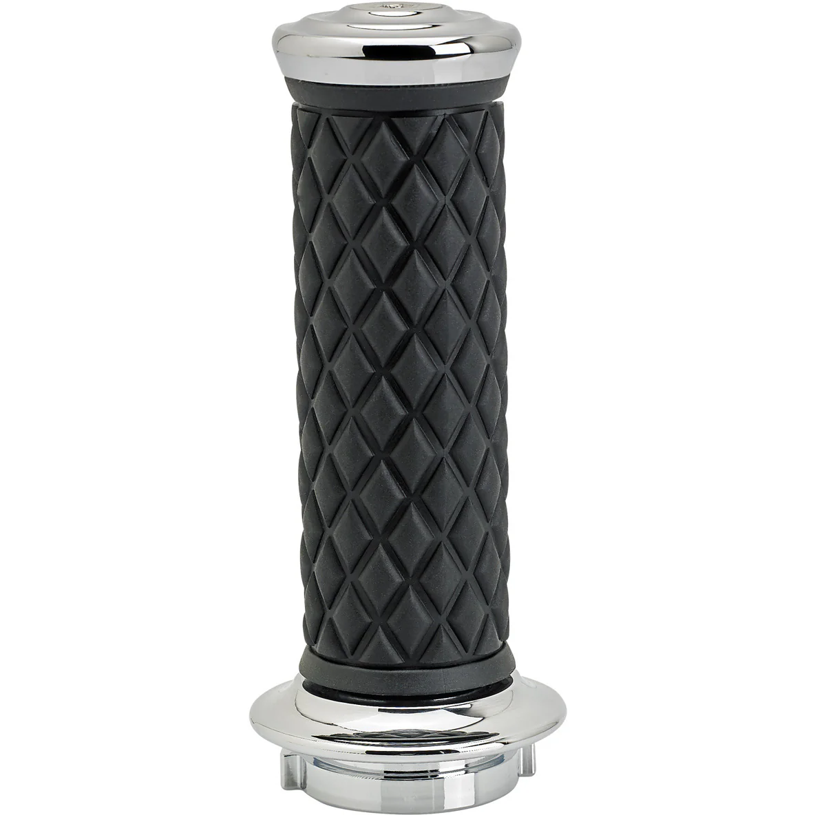 1" AlumiCore TBW Grips For H-D Bars With Internal Vibe Isolator on Clutch Side - Chrome - Image 4