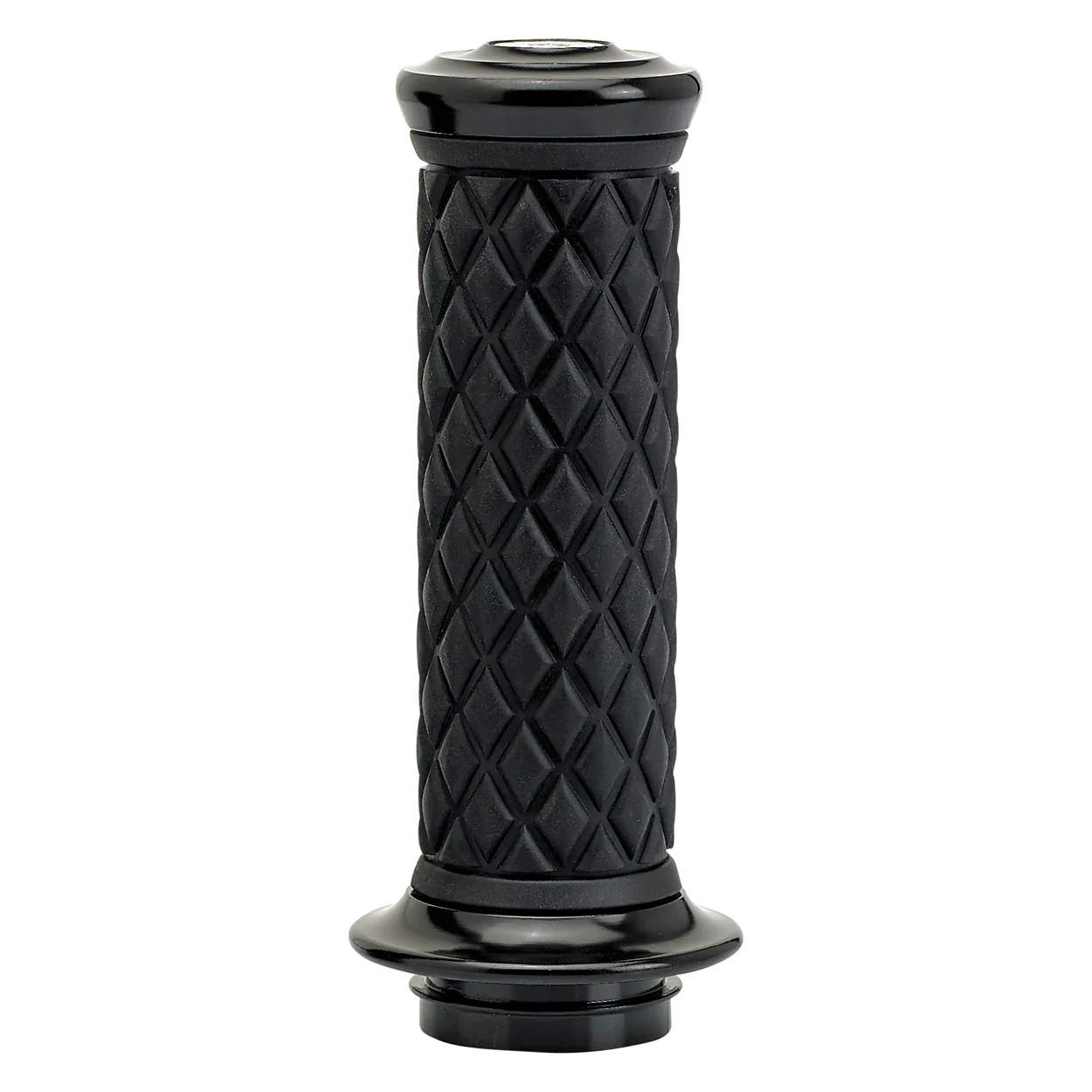 1" AlumiCore TBW Grips For H-D Bars With Hollow Tube End on Clutch Side - Black Electroplate - Image 5