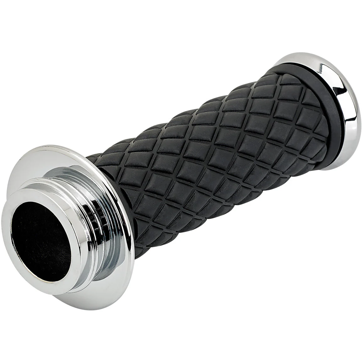 1" AlumiCore TBW Grips For H-D Bars With Hollow Tube End on Clutch Side - Chrome - Image 8