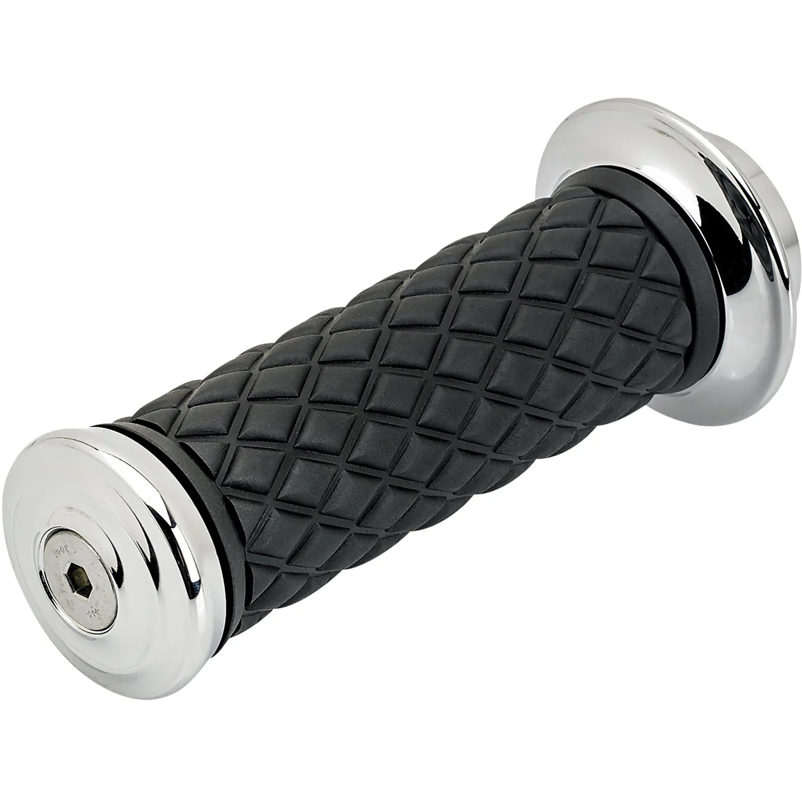 1" AlumiCore TBW Grips For H-D Bars With Hollow Tube End on Clutch Side - Chrome - Image 9