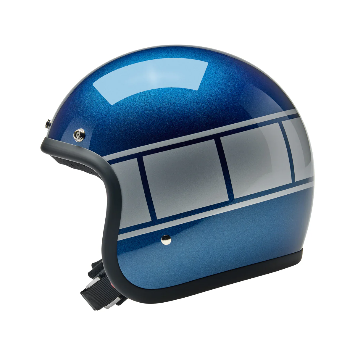Bonanza Helmet - Holeshot Metallic Blue / Silver
