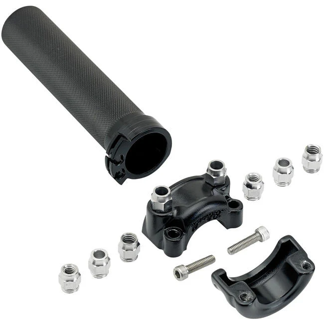 Cast Whiskey Throttle 1" Dual - Black Electroplate - Image 3