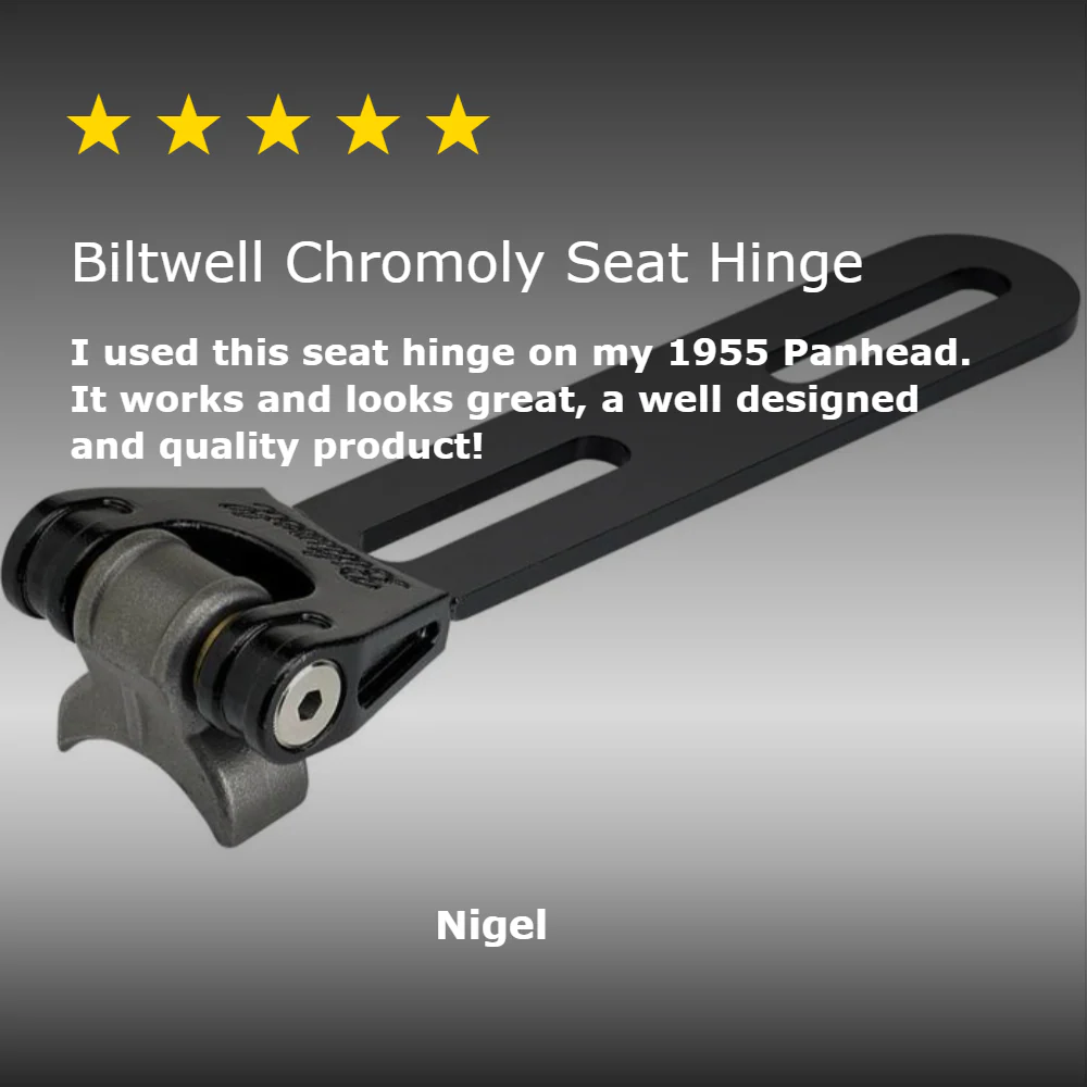 Chromoly Seat Hinge Black - Image 7
