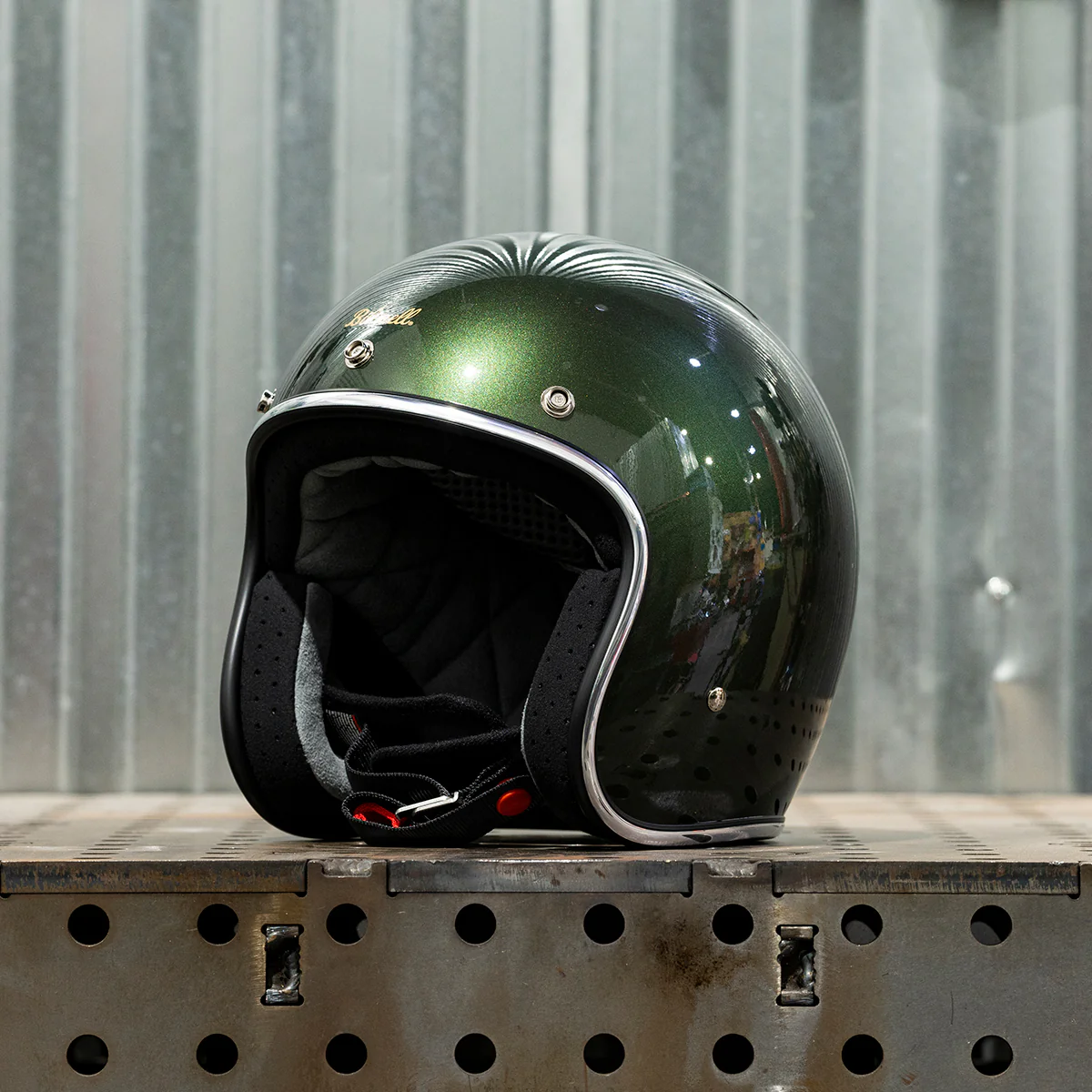CLOSEOUT Bonanza Helmet - Metallic Sierra Green - Image 10