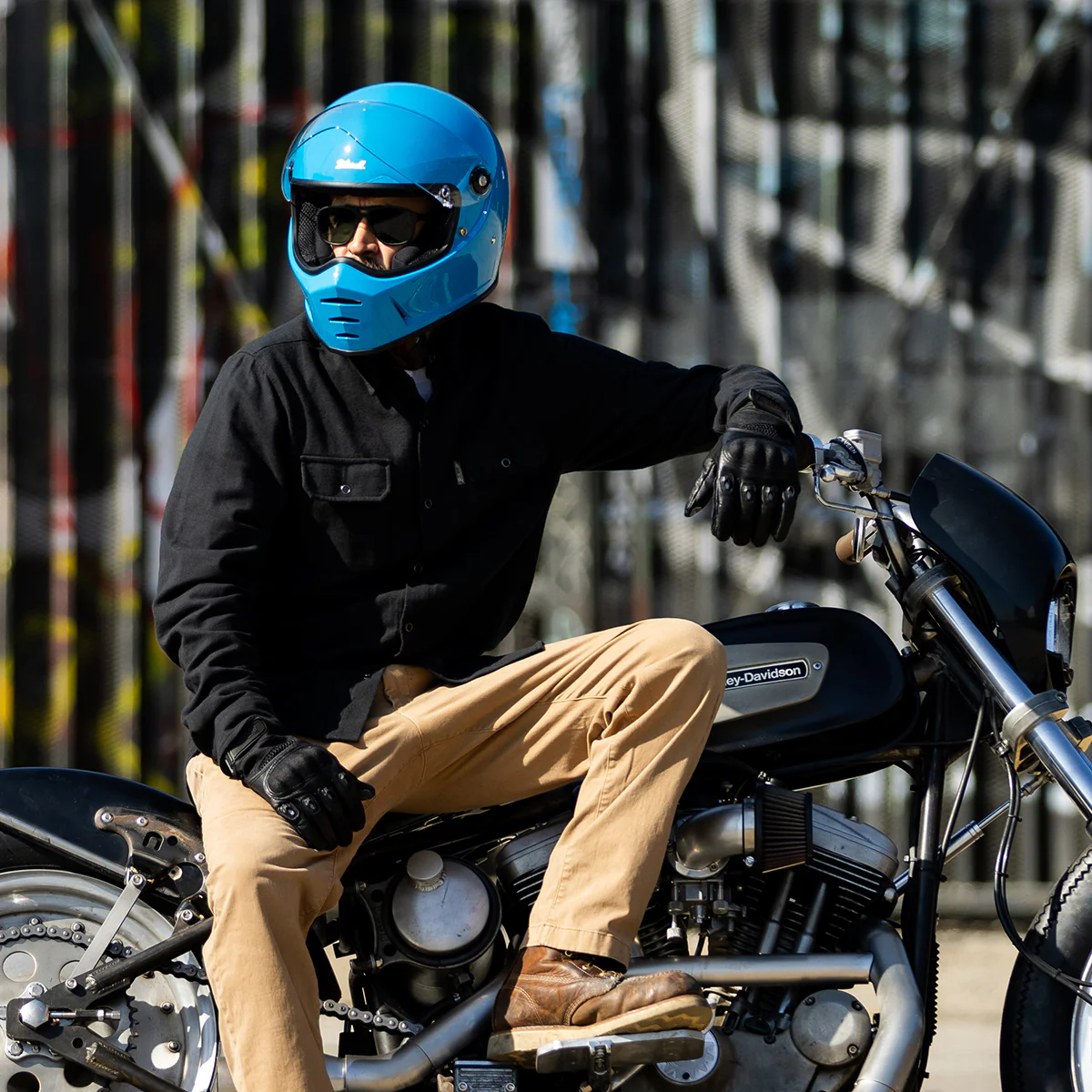 CLOSEOUT Lane Splitter Helmet - Gloss Tahoe Blue - Image 13