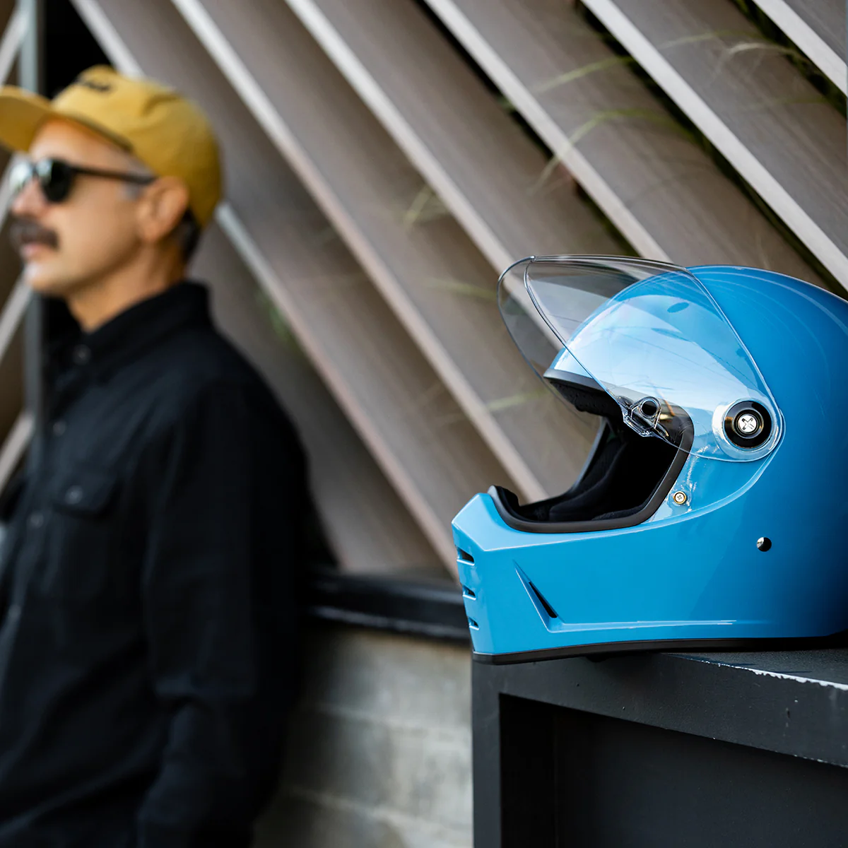 CLOSEOUT Lane Splitter Helmet - Gloss Tahoe Blue - Image 17
