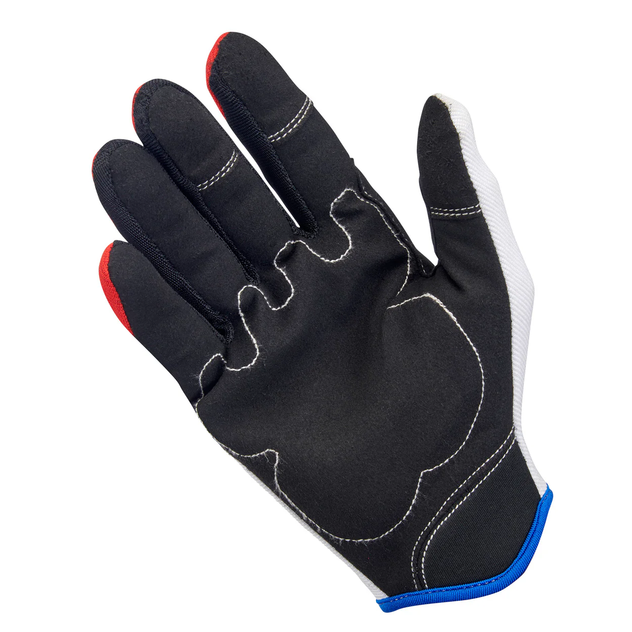CLOSEOUT Moto Gloves - Red/White/Blue - Image 2