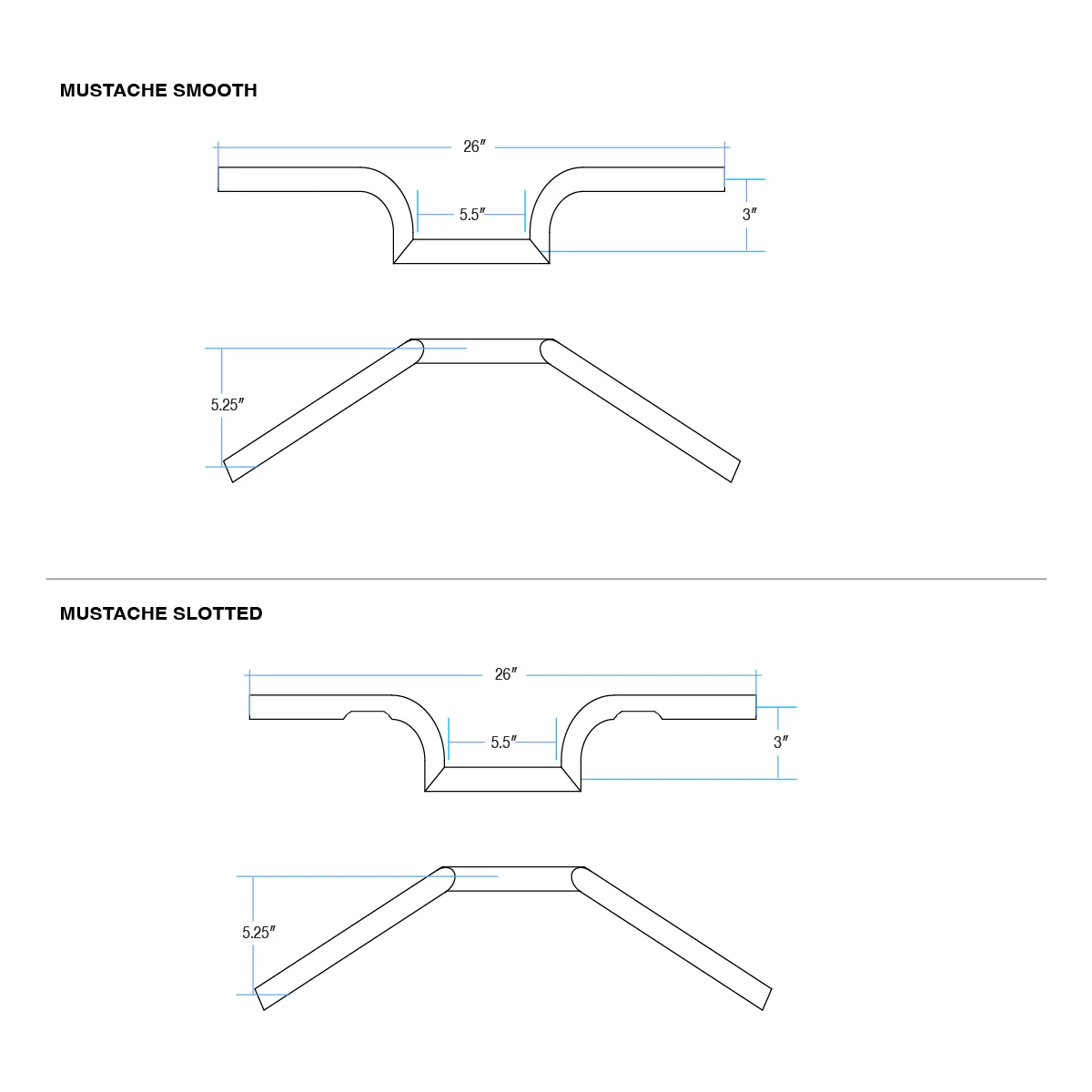 CLOSEOUT Mustache - Black Electroplate - Image 16