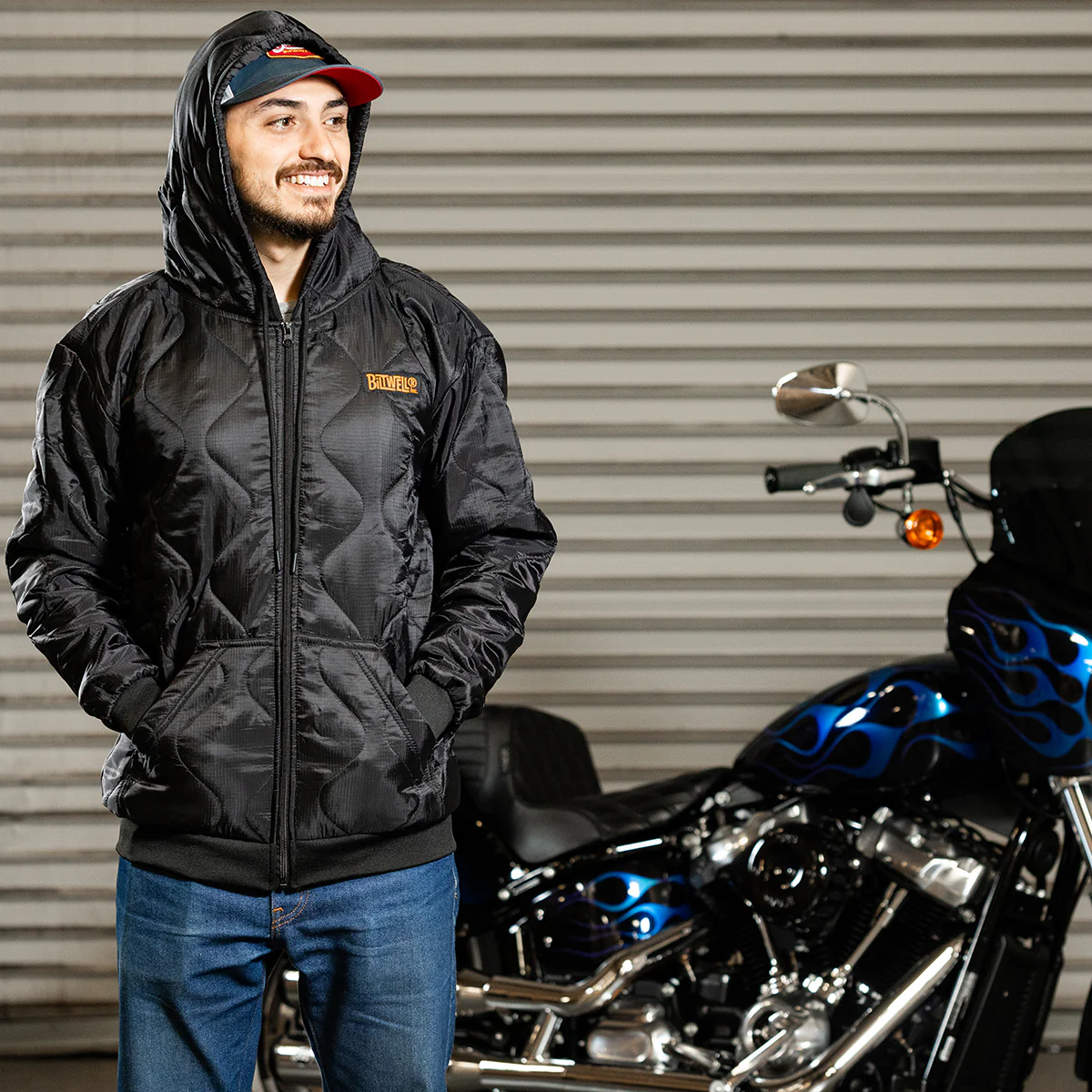 CLOSEOUT Woobie Zip Hoodie Black - Image 4
