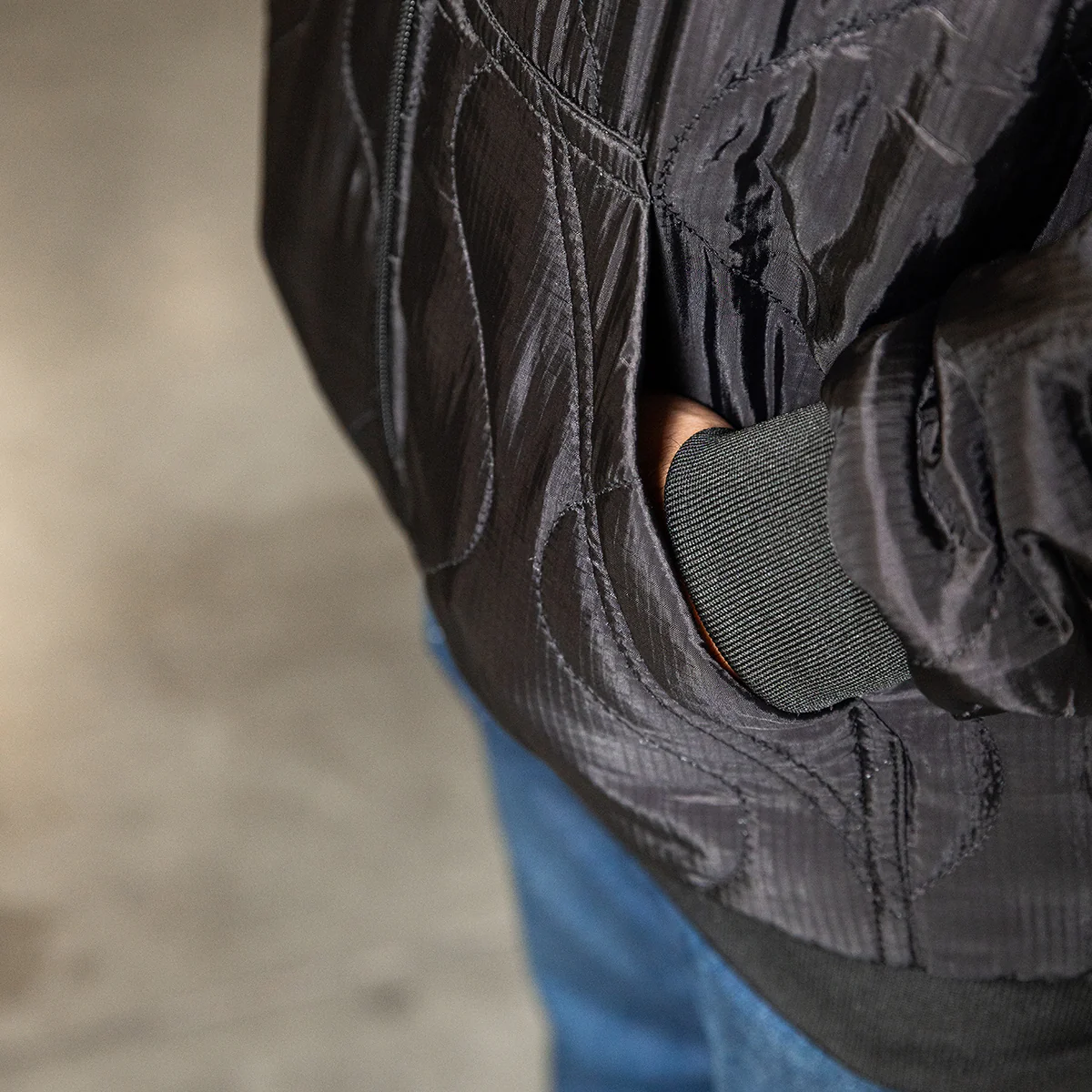 CLOSEOUT Woobie Zip Hoodie Black - Image 5