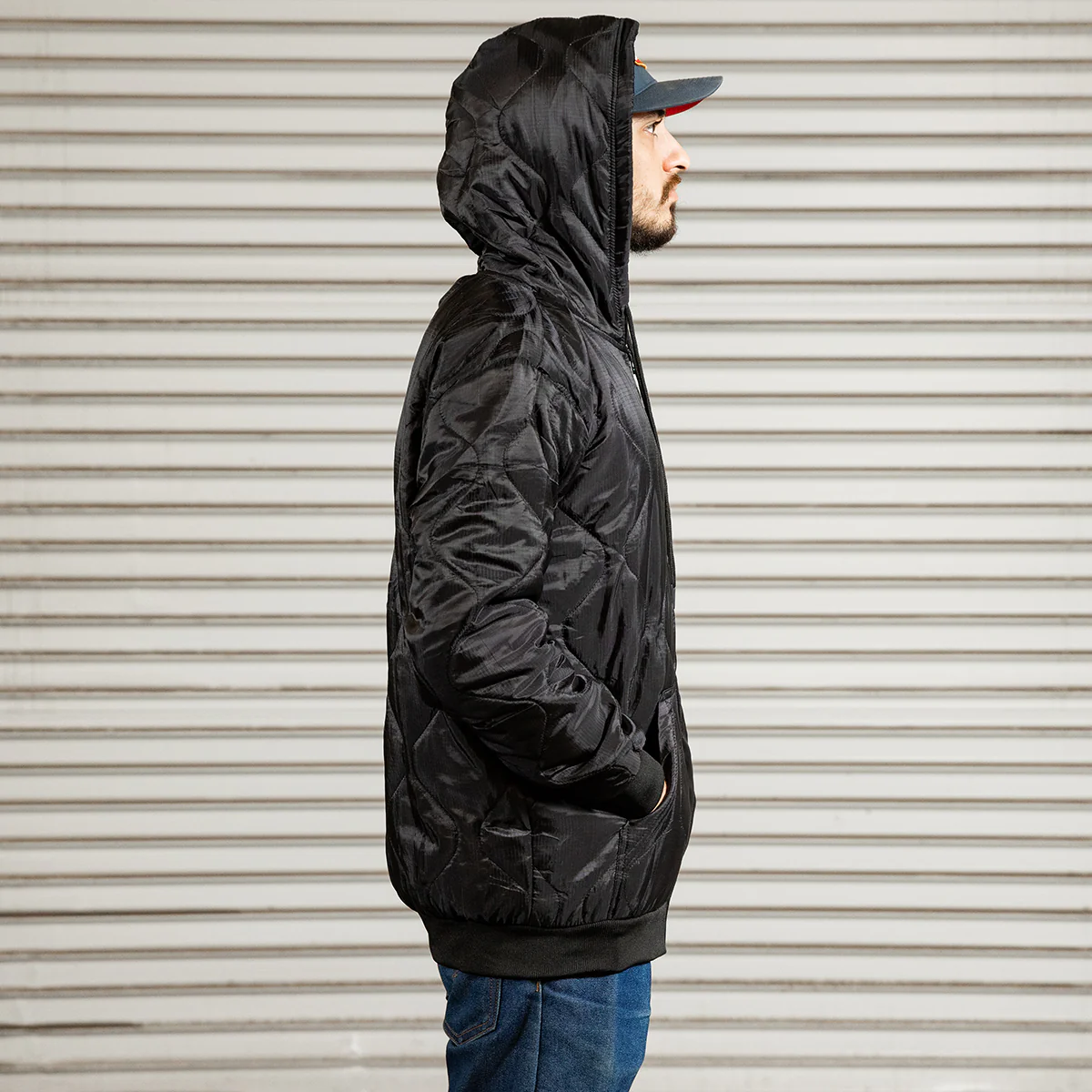 CLOSEOUT Woobie Zip Hoodie Black - Image 7