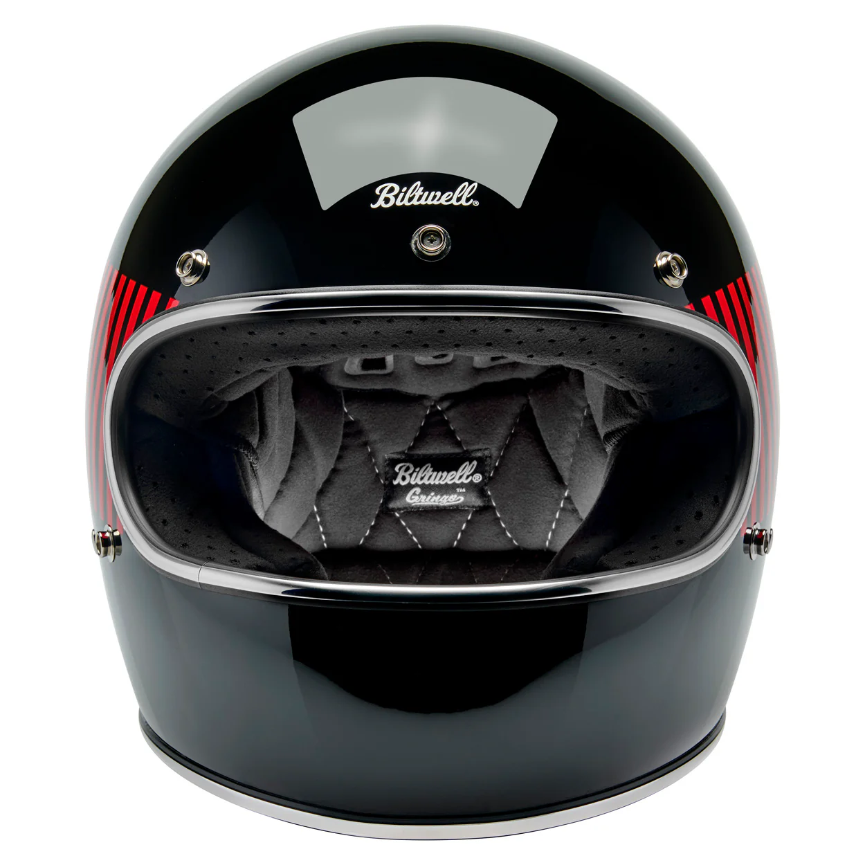 Gringo Helmet - Raceflow Gloss Black / Red / White / Blue - Image 2
