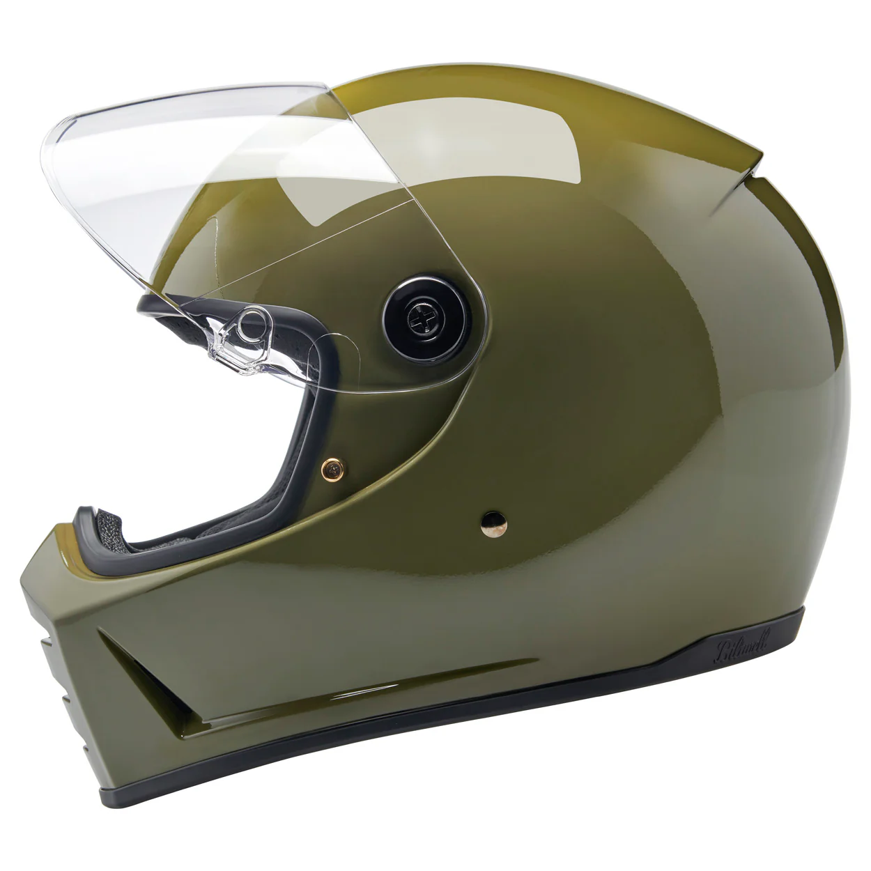 Lane Splitter Helmet - Gloss Olive Green - Image 4