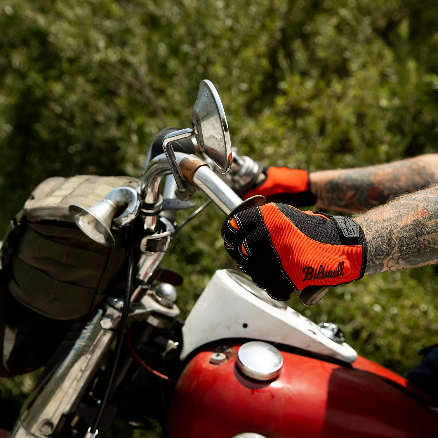 Moto Gloves - Orange/Black - Image 12