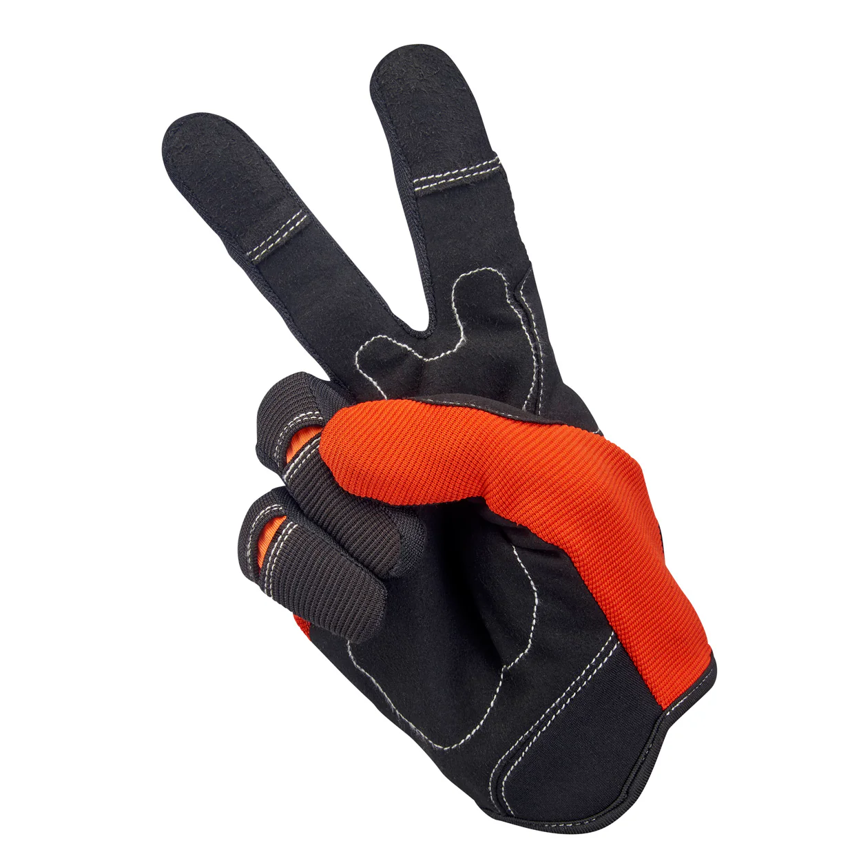 Moto Gloves - Orange/Black - Image 4