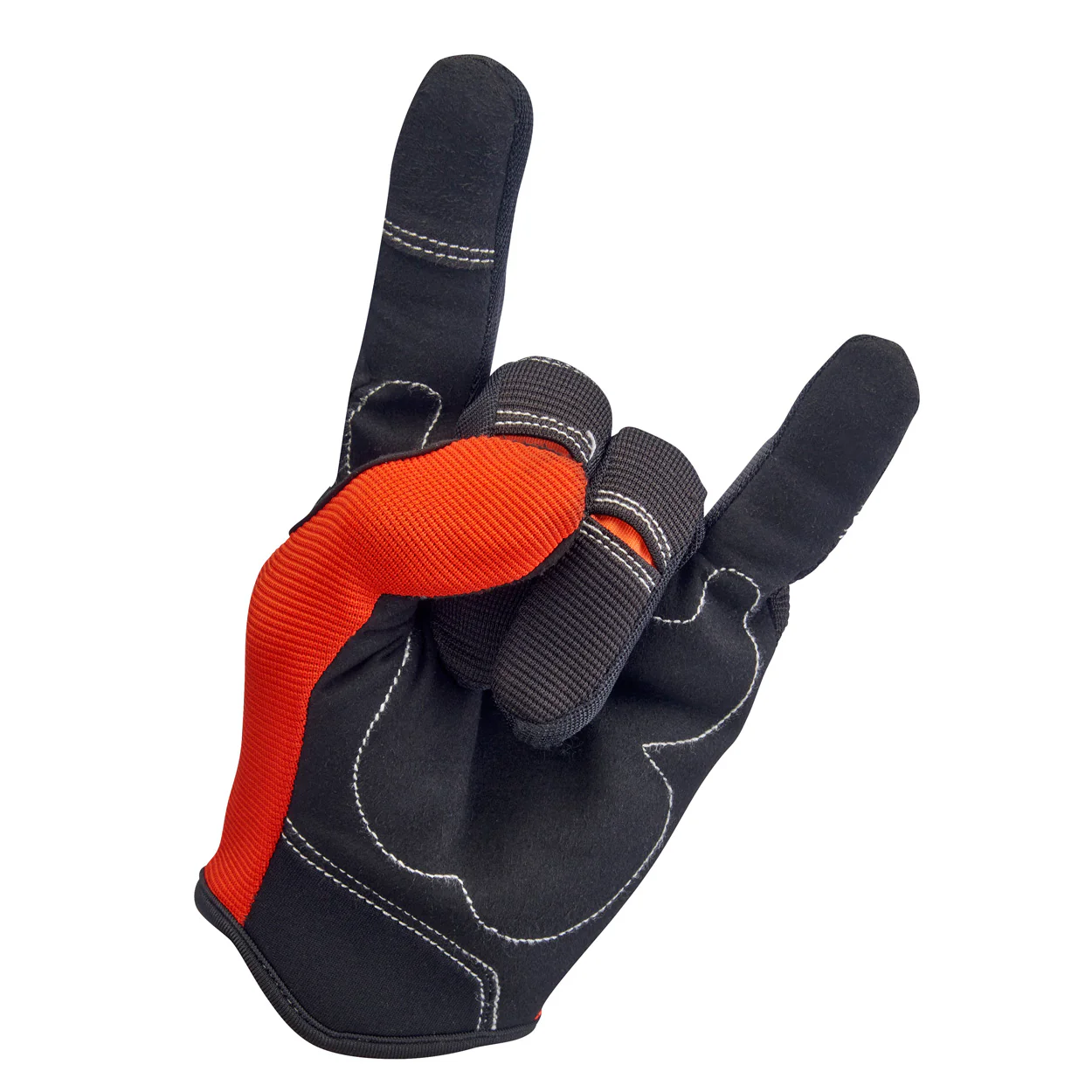 Moto Gloves - Orange/Black - Image 7