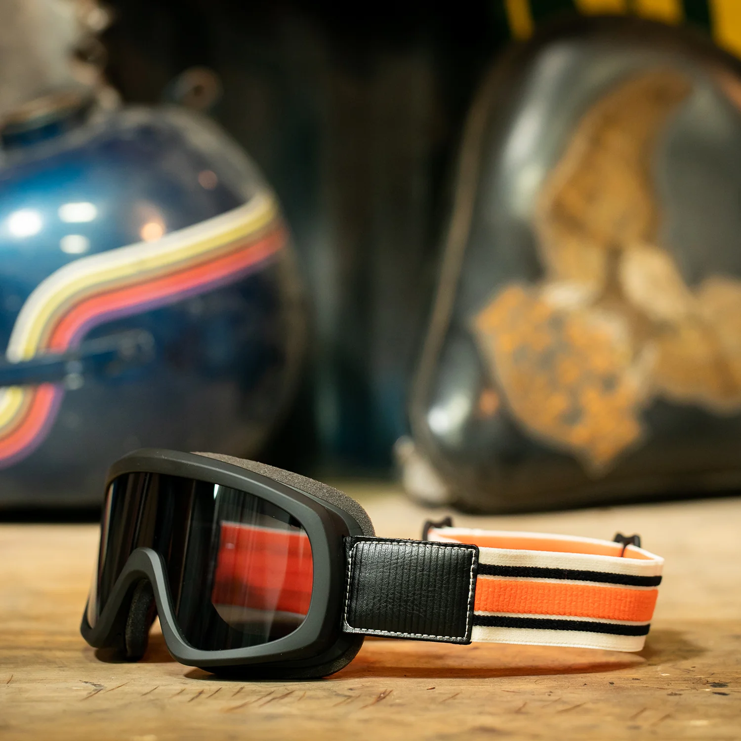 Overland 2.0 Goggle - Racer Black Cream Orange - Image 8