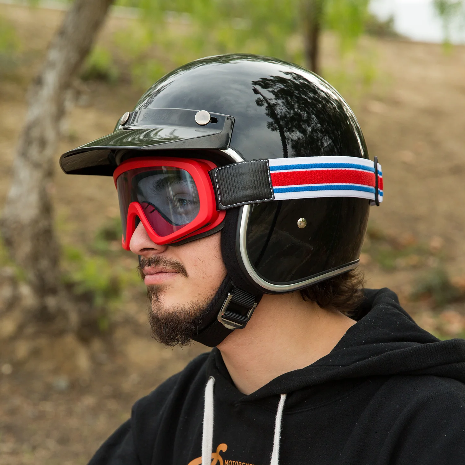 Overland 2.0 Goggle - Racer Red White Blue - Image 4