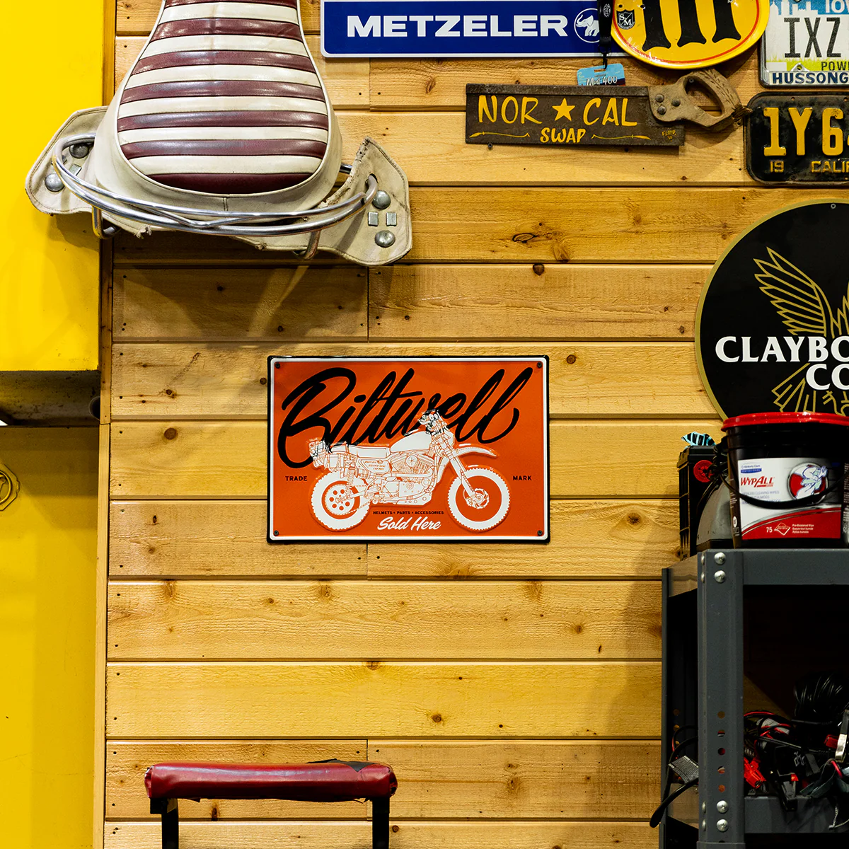Biltwell Shop Sign - Sold Here - Image 3