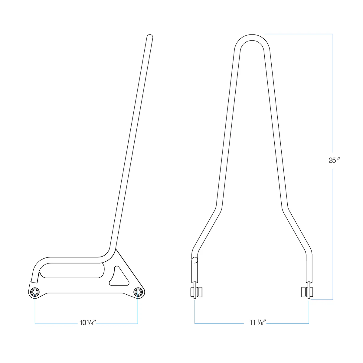 Sissy Bar Dyna 06-17 - Black - Image 7
