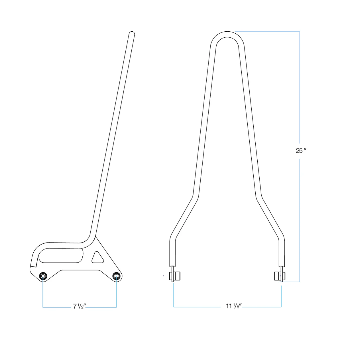 Sissy Bar Sportster 04-20 - Black - Image 7