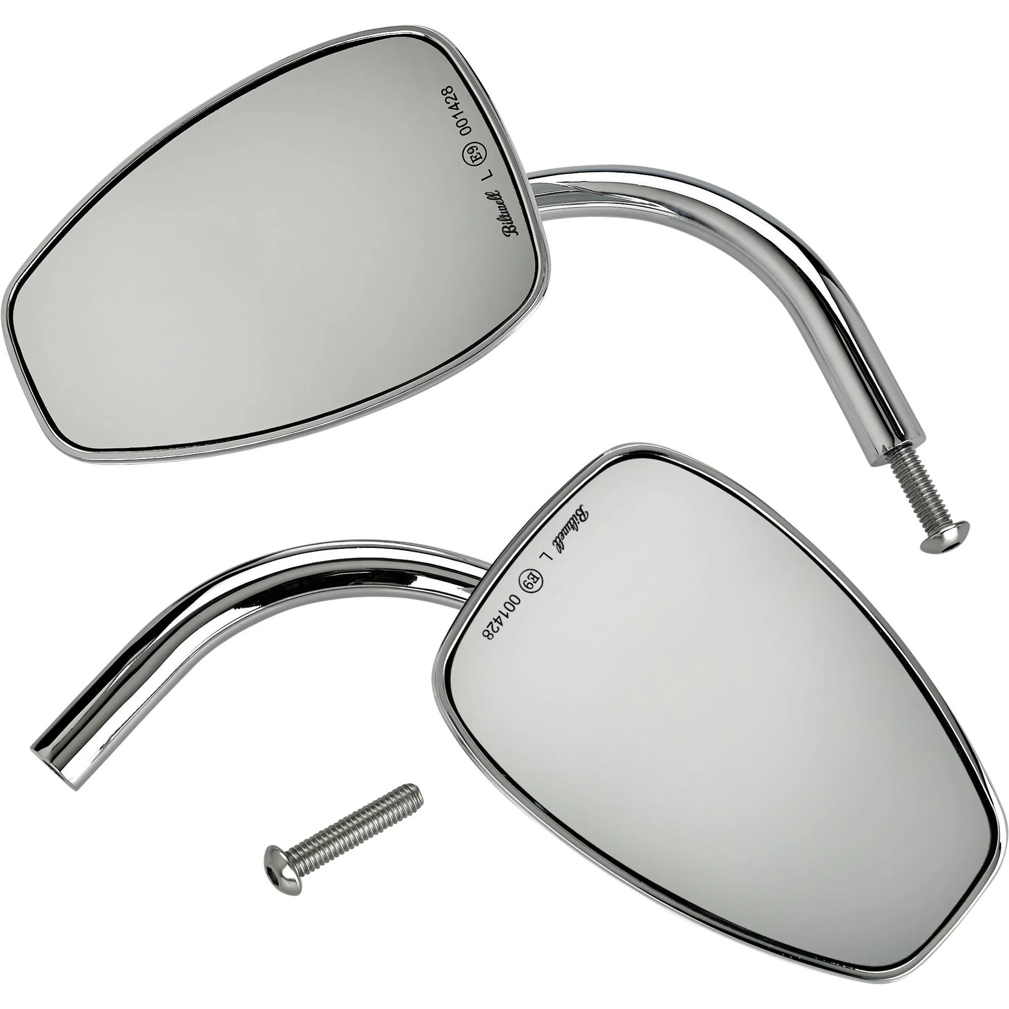 Utility Mirror Teardrop CE Perch Mount - Chrome - Image 3