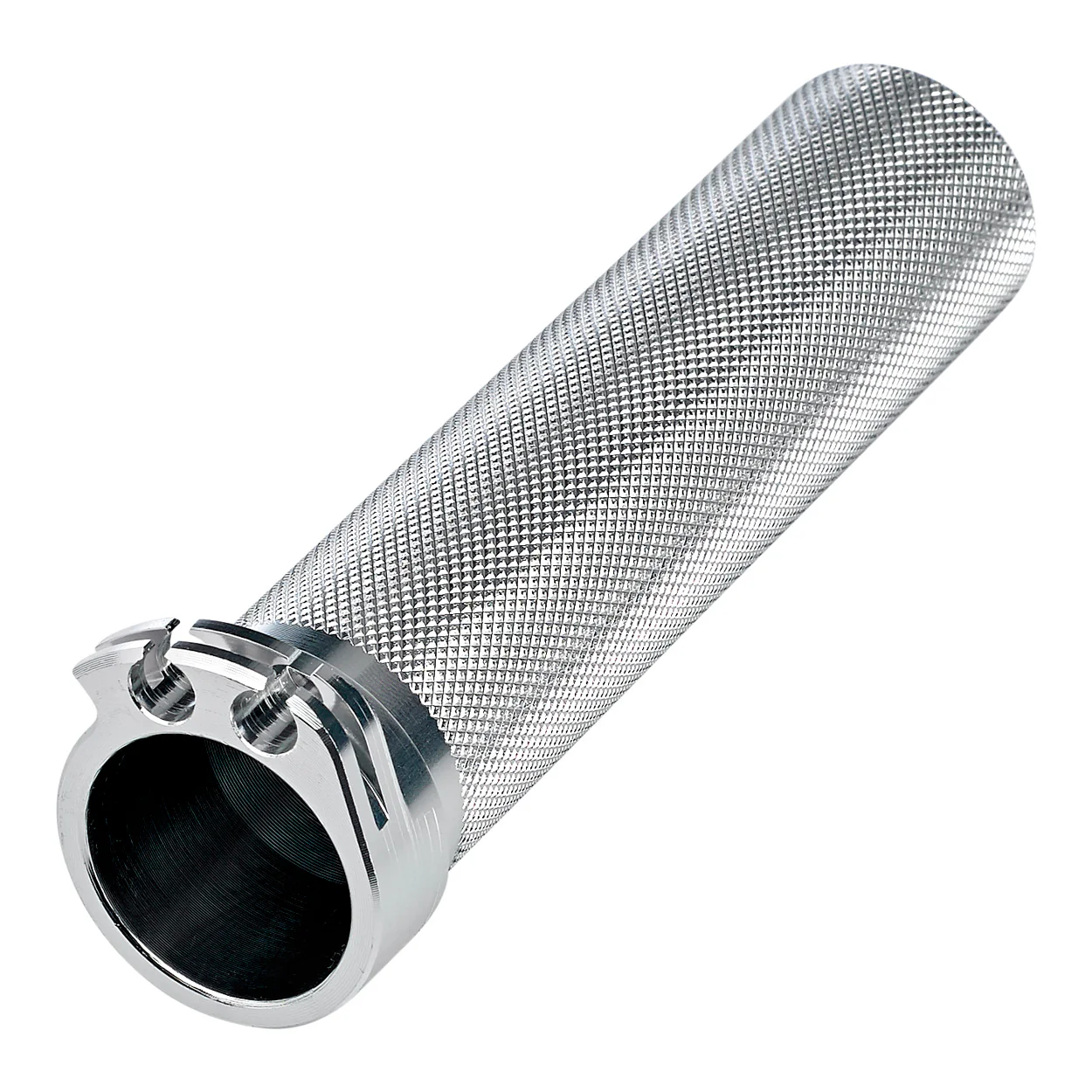 Whiskey Throttle Tube 1" - Silver - Image 3